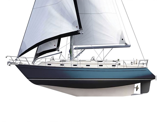 Avery Dennison SW900 Gloss Metallic Dark Blue Customized Cruiser Boat Wraps