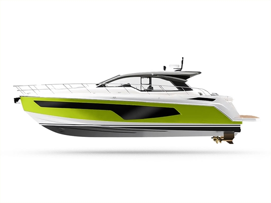Avery Dennison SW900 Gloss Lime Green Customized Yacht Boat Wrap