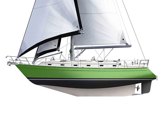 Avery Dennison SW900 Matte Metallic Green Apple Customized Cruiser Boat Wraps