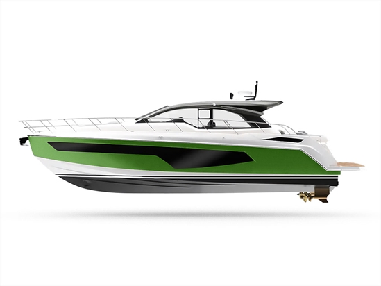 Avery Dennison SW900 Matte Metallic Green Apple Customized Yacht Boat Wrap