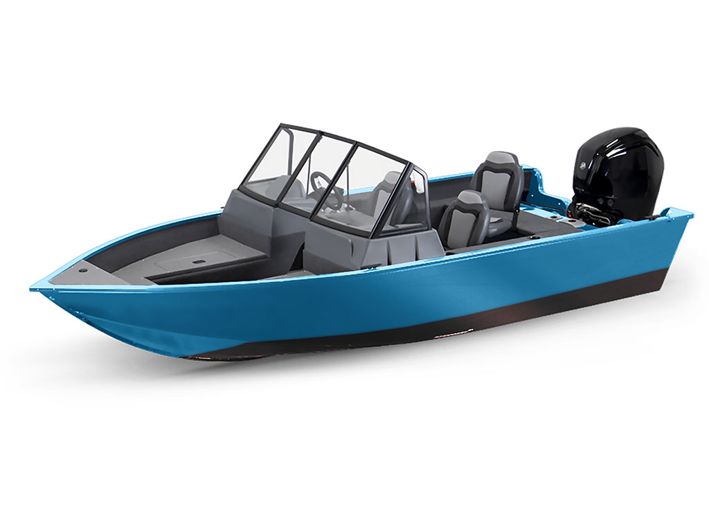 ORACAL 970RA Gloss Ice Blue Modified-V Hull DIY Fishing Boat Wrap