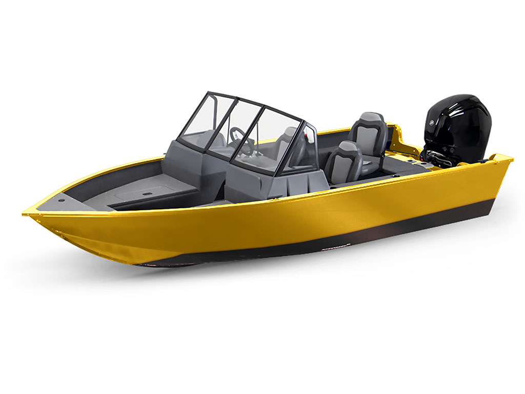 ORACAL 970RA Gloss Traffic Yellow Modified-V Hull DIY Fishing Boat Wrap