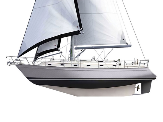 ORACAL 975 Carbon Fiber Silver Gray Customized Cruiser Boat Wraps