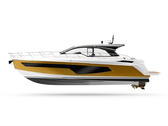 ORACAL 975 Brushed Aluminum Gold Customized Yacht Boat Wrap