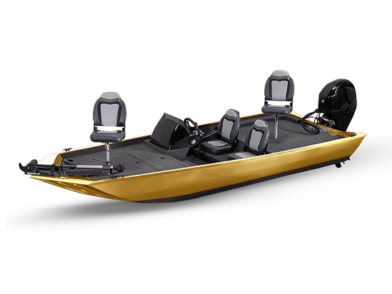 ORACAL 975 Carbon Fiber Gold Fish & Ski Boat Do-It-Yourself Wraps