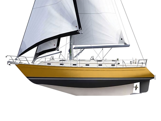 ORACAL 975 Carbon Fiber Gold Customized Cruiser Boat Wraps