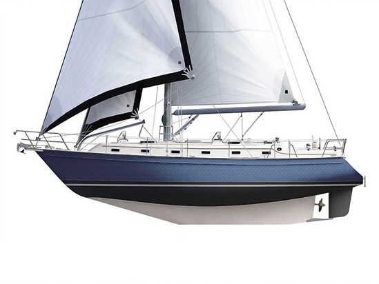 ORACAL 975 Honeycomb Deep Blue Customized Cruiser Boat Wraps