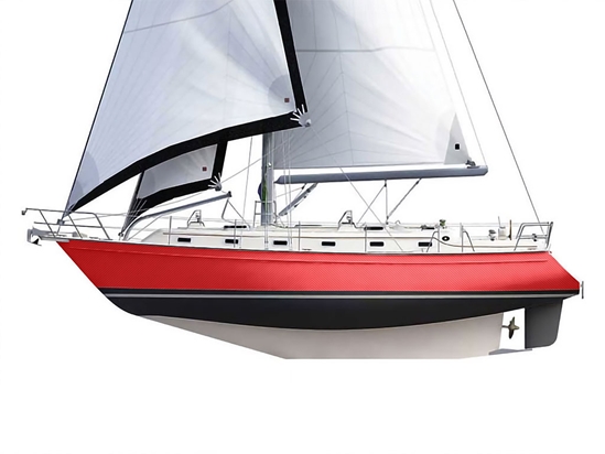 ORACAL 975 Carbon Fiber Geranium Red Customized Cruiser Boat Wraps