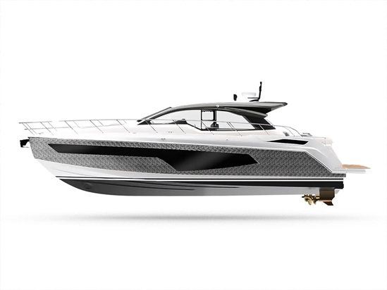 Rwraps 3D Carbon Fiber Silver (Digital) Customized Yacht Boat Wrap