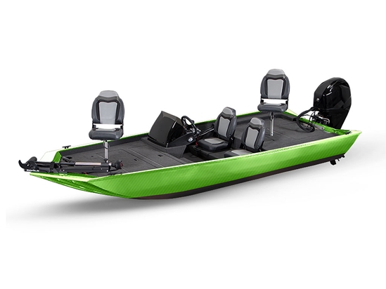 Rwraps 3D Carbon Fiber Green Fish & Ski Boat Do-It-Yourself Wraps