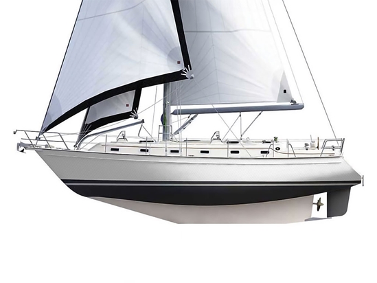 Rwraps 3D Carbon Fiber White Customized Cruiser Boat Wraps