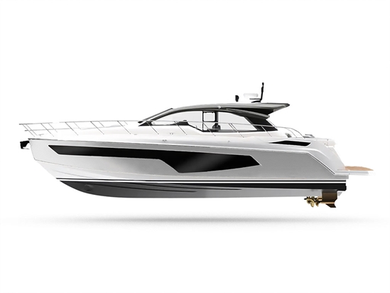 Rwraps 3D Carbon Fiber White Customized Yacht Boat Wrap