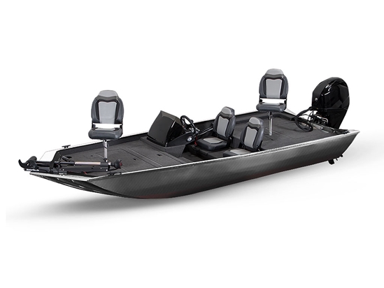 Rwraps 4D Carbon Fiber Black Fish & Ski Boat Do-It-Yourself Wraps