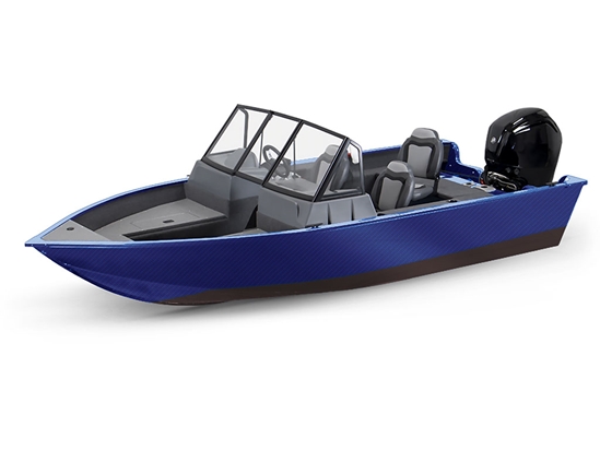 Rwraps 4D Carbon Fiber Blue Modified-V Hull DIY Fishing Boat Wrap