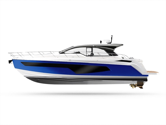 Rwraps 4D Carbon Fiber Blue Customized Yacht Boat Wrap