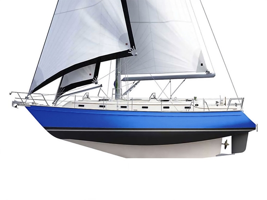 Rwraps 5D Carbon Fiber Epoxy Blue Customized Cruiser Boat Wraps