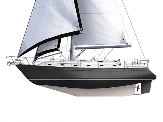 Rwraps Brushed Aluminum Black Customized Cruiser Boat Wraps