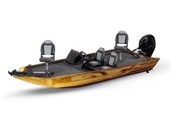 Rwraps Chrome Gold Fish & Ski Boat Do-It-Yourself Wraps