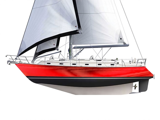 Rwraps Chrome Red Customized Cruiser Boat Wraps