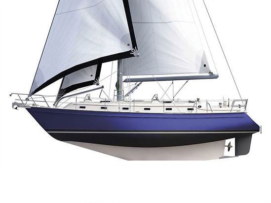 Rwraps Gloss Metallic Blueberry Customized Cruiser Boat Wraps