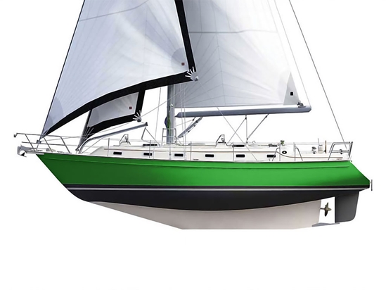 Rwraps Gloss Metallic Dark Green Customized Cruiser Boat Wraps