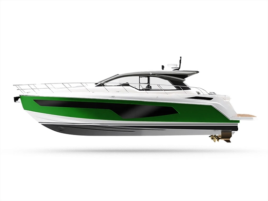 Rwraps Gloss Metallic Dark Green Customized Yacht Boat Wrap