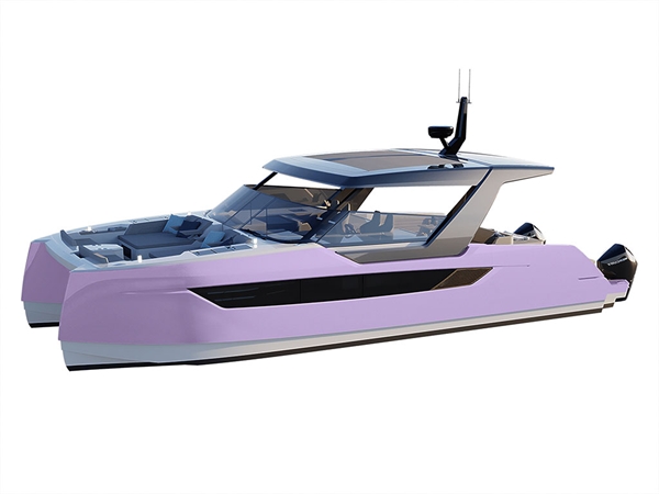 Rwraps Gloss Metallic Light Purple Catamaran Dual-Hull Vinyl Film Wraps