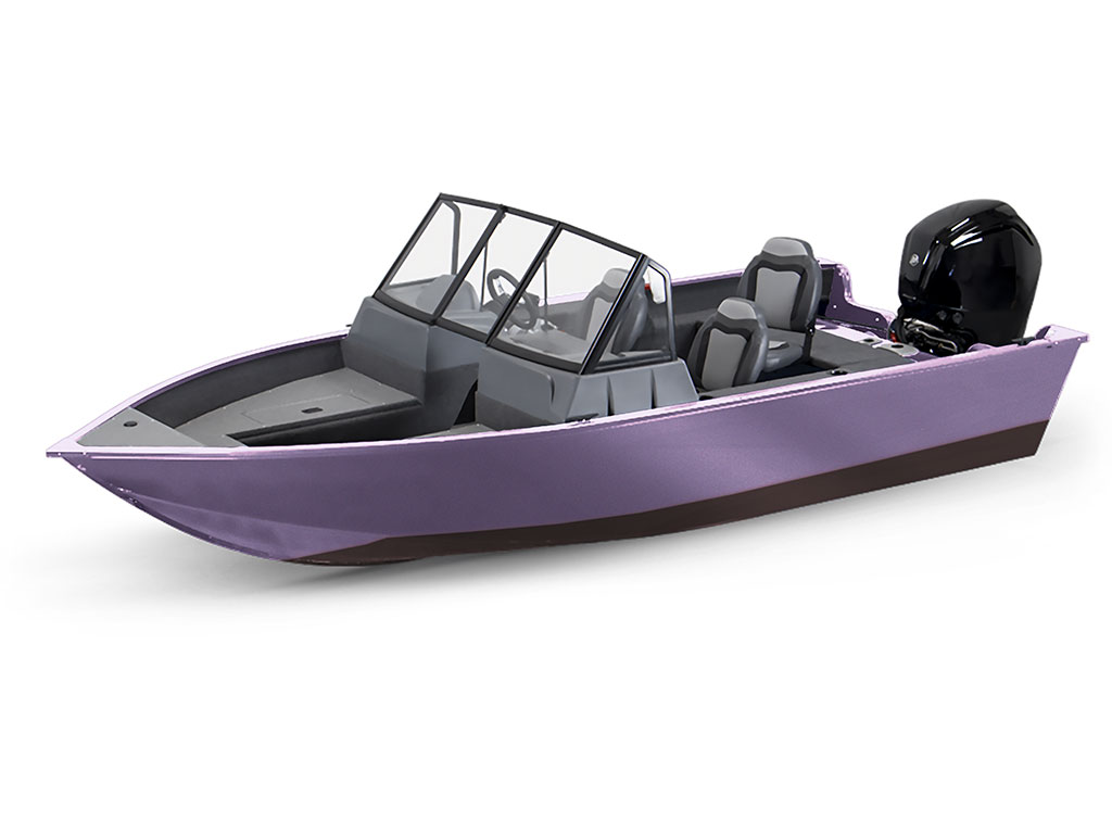 Rwraps Gloss Metallic Light Purple Modified-V Hull DIY Fishing Boat Wrap