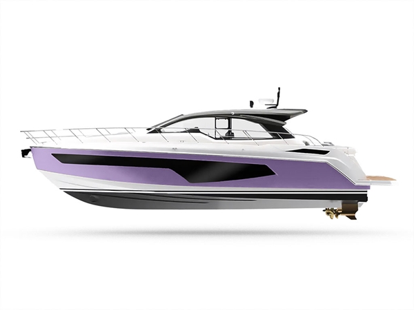 Rwraps Gloss Metallic Light Purple Customized Yacht Boat Wrap