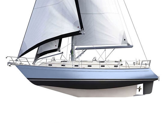 Rwraps Gloss Metallic Mist Blue Customized Cruiser Boat Wraps