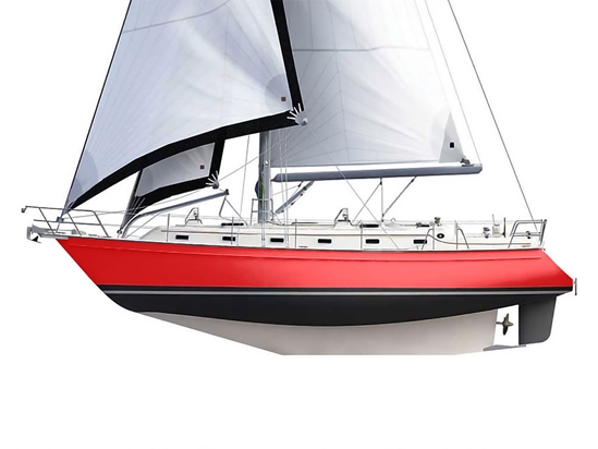 Rwraps Gloss Metallic Red Customized Cruiser Boat Wraps
