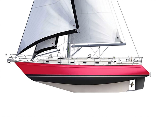Rwraps Gloss Metallic Rose Red Customized Cruiser Boat Wraps