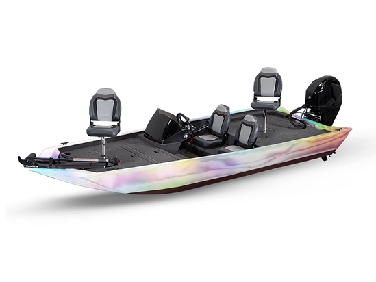 Rwraps Holographic Chrome Silver Neochrome (Matte) Fish & Ski Boat Do-It-Yourself Wraps
