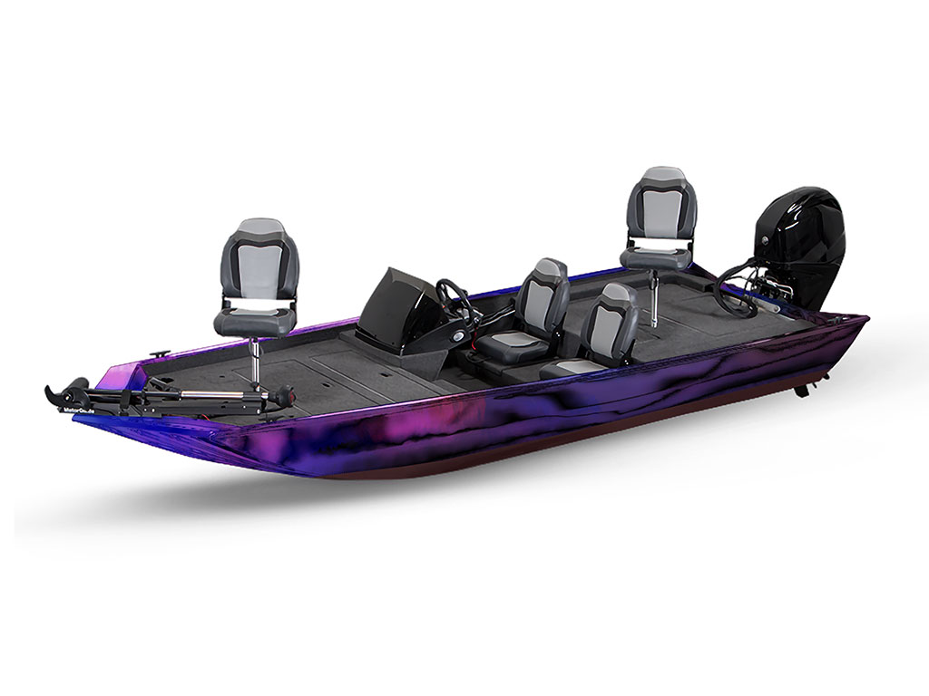 Rwraps Holographic Chrome Purple Neochrome Fish & Ski Boat Do-It-Yourself Wraps