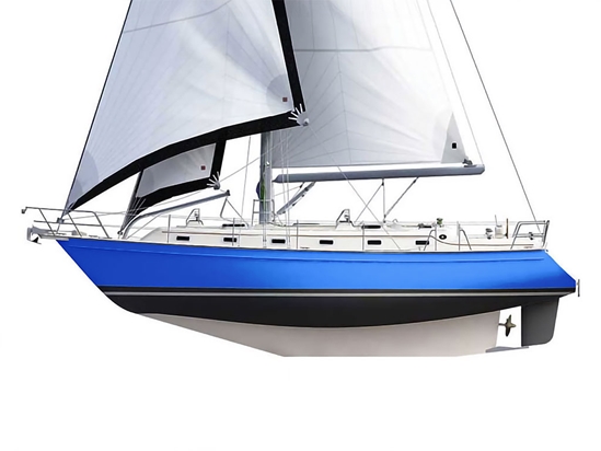 Rwraps Hyper Gloss Blue Customized Cruiser Boat Wraps