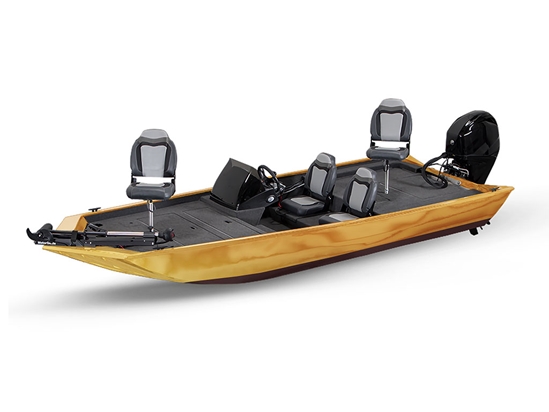 Rwraps Matte Chrome Gold Fish & Ski Boat Do-It-Yourself Wraps