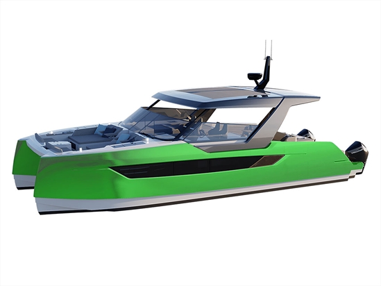 Rwraps Matte Chrome Green Catamaran Dual-Hull Vinyl Film Wraps
