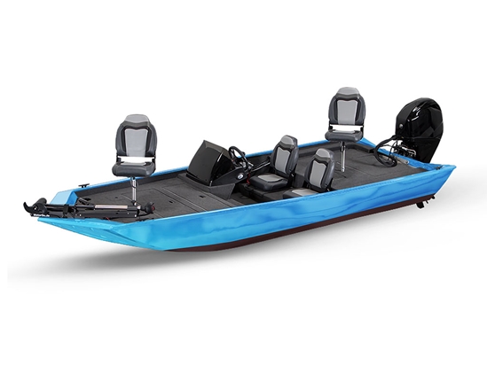 Rwraps Matte Chrome Light Blue Fish & Ski Boat Do-It-Yourself Wraps