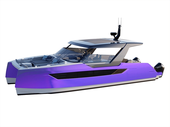 Rwraps Matte Chrome Purple Catamaran Dual-Hull Vinyl Film Wraps