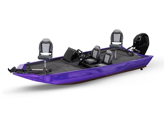 Rwraps Matte Chrome Purple Fish & Ski Boat Do-It-Yourself Wraps