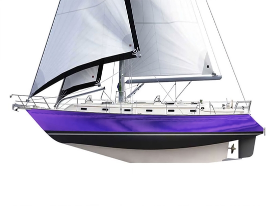 Rwraps Matte Chrome Purple Customized Cruiser Boat Wraps