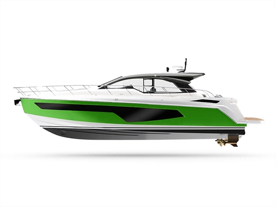 Rwraps Matte Green Customized Yacht Boat Wrap