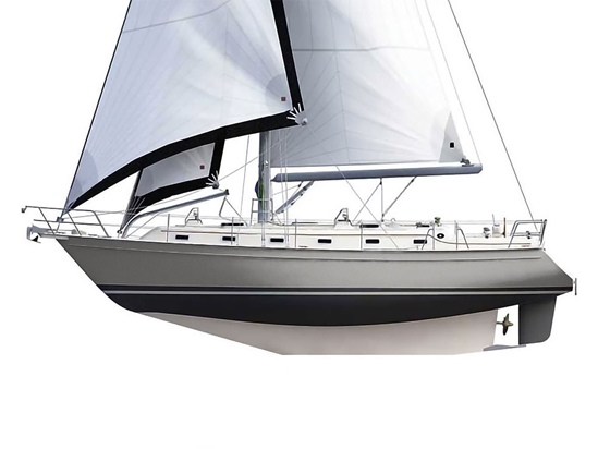 Rwraps Satin Metallic Gray Customized Cruiser Boat Wraps