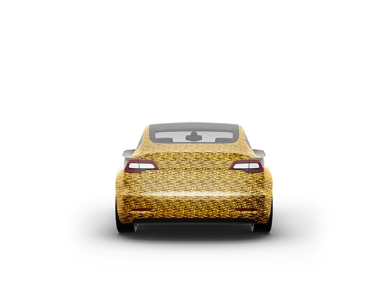 Rwraps 3D Carbon Fiber Gold (Digital) Car Vinyl Wraps