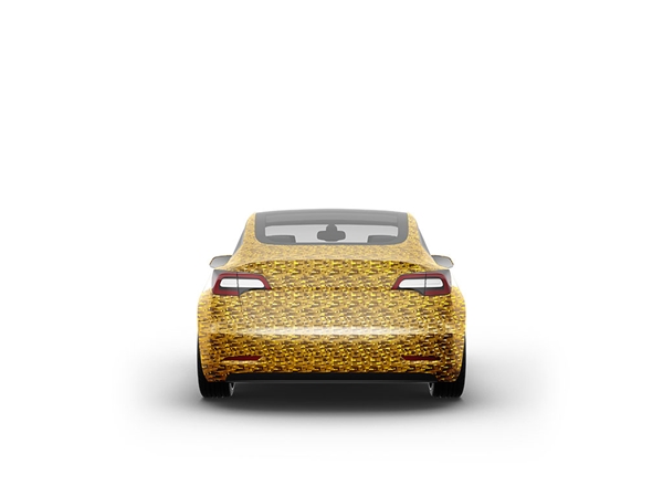 Rwraps 3D Carbon Fiber Gold (Digital) Car Vinyl Wraps