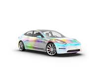 Rwraps Holographic Chrome Silver Neochrome Car Wraps