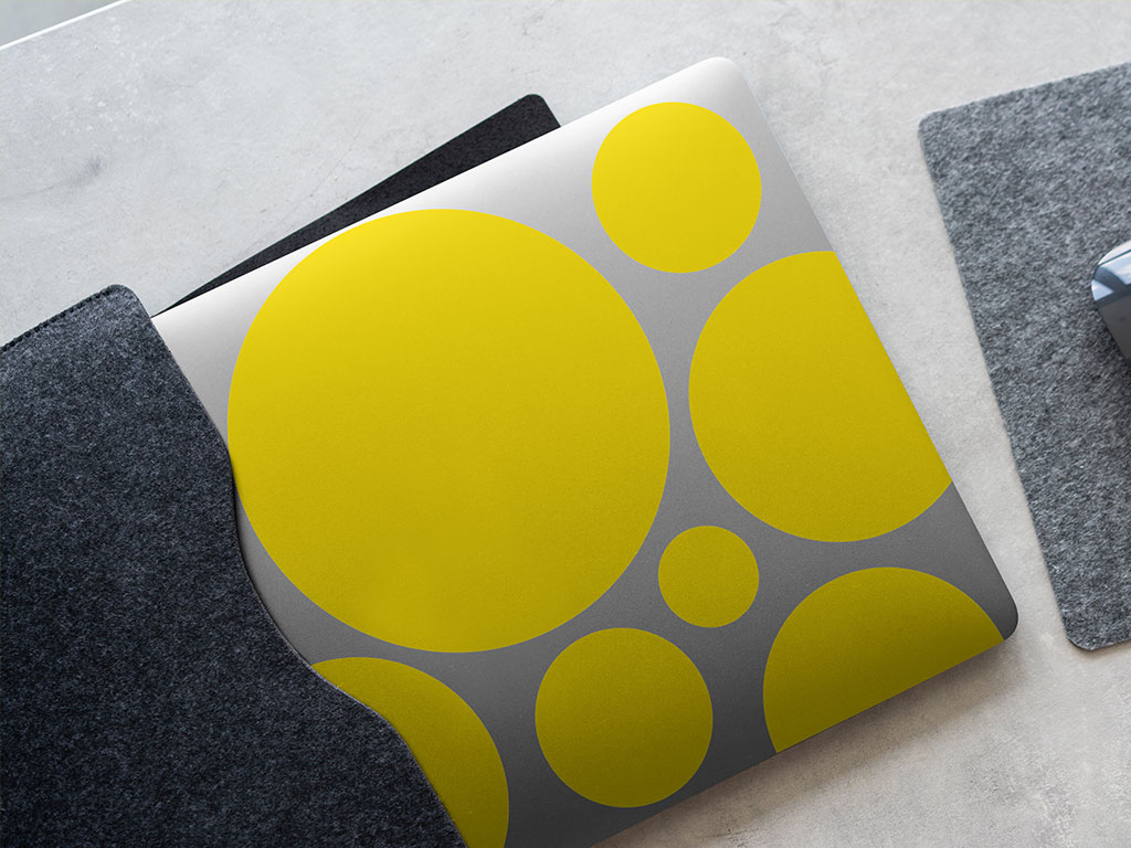 3M 50 Lemon Yellow Graphics DIY Laptop Stickers