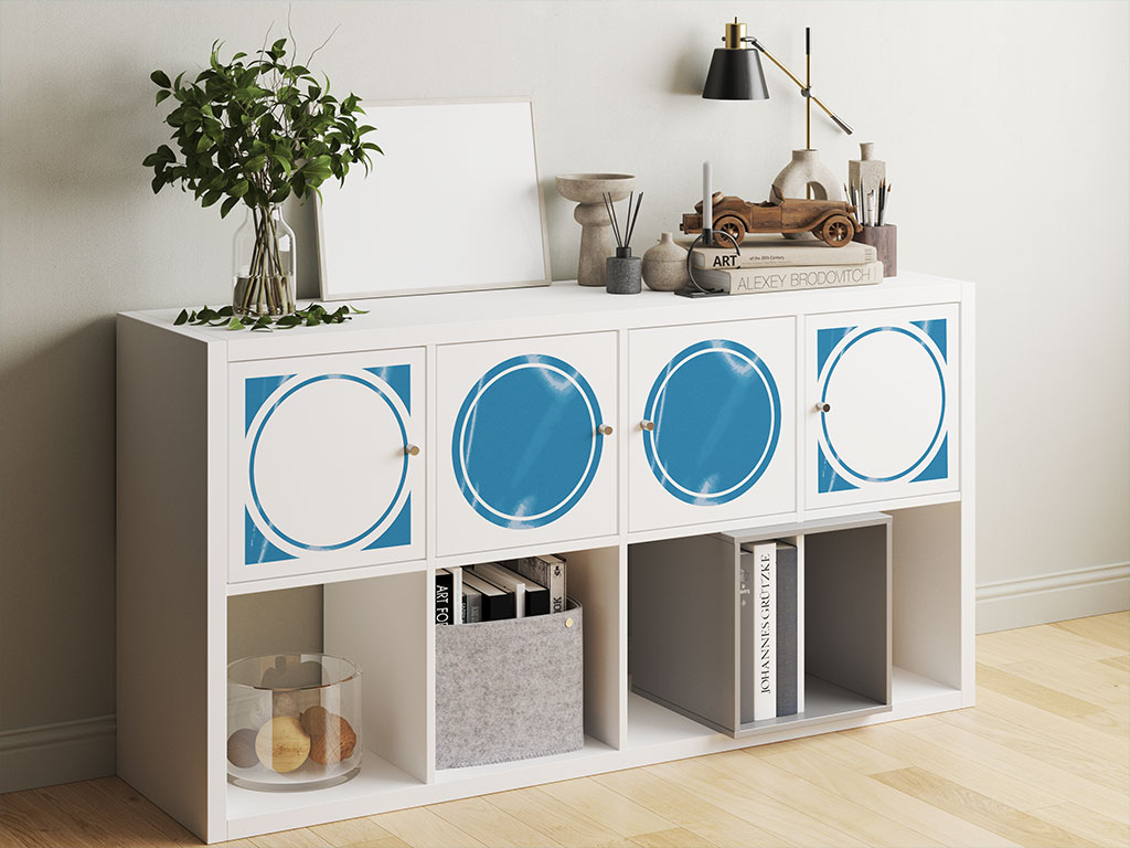 Light Blue Reflective DIY Furniture Stickers