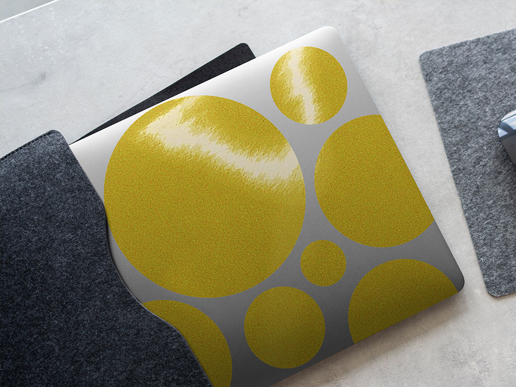 Lemon Yellow Reflective DIY Laptop Stickers