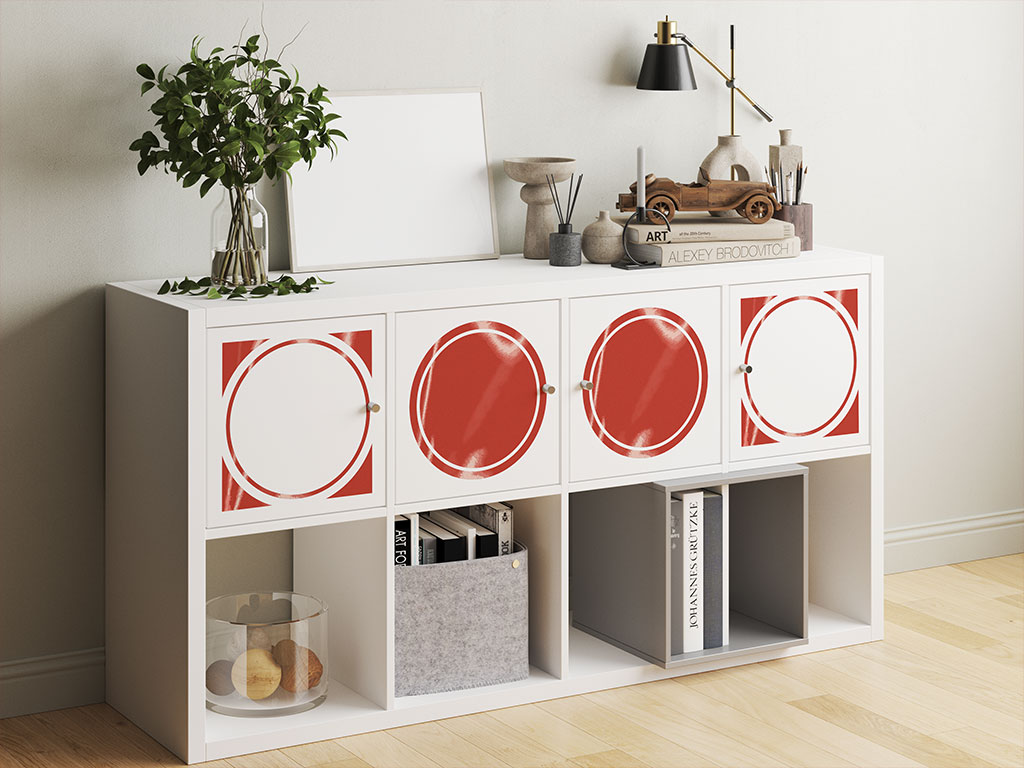 Ruby Red Reflective DIY Furniture Stickers